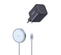 UGREEN 45W GAN Cargador USB C y 25W MagFlow Qi2 Cargador Inalámbrico