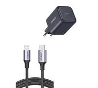 UGREEN 45W GaN Cargador USB C y Cable USB C a Lightning 1M