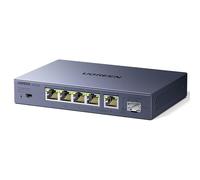 UGREEN 5 Puertos 2,5G Ethernet Switch y 1 Puerto 10G SFP+ Conmutador Ethernet Non Gestionado Carcasa Metálica Protección contra Rayos de 4KV, Compatible con PC, NAS y Cámara