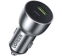 Ugreen 52.5w dual port usb c-usb a pd-qc fast car charger