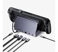 UGREEN 6 en 1 Docking Station Compatible con Steam Deck OLED Switch ROG Ally X Legion Go Dock USB C HDMI 4K 120Hz VRR FreeSync G-Sync Adaptador Ethernet Gigabit 3 Puertos de Datos 5Gbps PD 100W