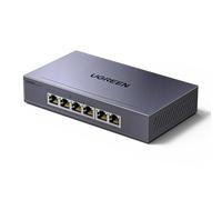 UGREEN 6 Puertos Gigabit PoE Switch con 4 Puertos PoE+ con Protocolos IEEE 802.3AT / AF y PD, Protección 6KV, VLAN, Plug y Play, Largo Alcance hasta 250M, hasta 30W para Cada Puerto