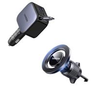 UGREEN 60W Cargador Coche+Soporte Móvil Coche MagSafe