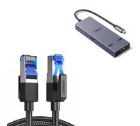 UGREEN 7 en 1 Hub USB C Multipuerto con Cable Ethernet Cat 8