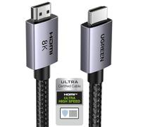 UGREEN 8K Cable HDMI 2.1 Certificado 8K 60Hz 4K 240Hz 48Gbps (0.5M)