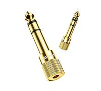 UGREEN Adaptador Audio Jack 3.5 a 6.3 Clavija a Minijack 2 Pack | Conector 6.35 Macho a 3.5 Hembra HiFi Sonido para Piano Eléctrico Teclado Amplificador Guitarra Auricular Mezclador,