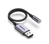 UGREEN Adaptador de Audio USB a Jack 3,5 mm Tarjeta de Sonido