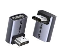 UGREEN Adaptador HDMI 2.1 8K Acodado 90 y 270 Paquete 2 8K 60Hz 4K 240Hz Bidireccional Adaptador HDMI Macho Hembra 48Gbps eARC HDR Aluminio Compatible con PC HDTV Proyector Monitor PS5 PS4 Xbox