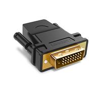 UGREEN Adaptador HDMI a DVI 24+1, Conversor Bidireccional HDMI Hembra DVI 24+1 Macho Full HD 1080P para Xbox 360 XboX One, PS3, PS4, Tarjeta Gráfica Nvidia, Blu Ray, Xiaomi Mi Box, HDTV, etc.