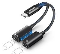 UGREEN Adaptador Magnético USB C a USB C 2 en 1 Adaptador de Auriculares
