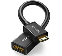 UGREEN Adaptador Mini HDMI Cable4K 3D Ultra HD ARC Retorno de Audio para Raspberry Pi Zero Canon EOS 5D Mark Cámara Nikon D5600 HDTV, 22CM
