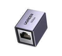 UGREEN Adaptador RJ45 10Gbps Conector de Extensión LAN Acoplador para Gigabit Acoplamiento de Cable Ethernet Cat7/ Cat6/ Cat5e (Gris,1 Pieza)