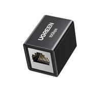 UGREEN Adaptador RJ45 10Gbps Conector de Extensión LAN Acoplador para Gigabit Acoplamiento de Cable Ethernet Cat7/ Cat6/ Cat5e (Negro,1 Pieza)