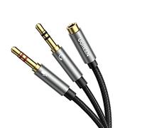 UGREEN Adaptador Splitter Jack 3.5mm Micro y Auriculares (20CM)