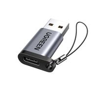 UGREEN Adaptador USB 3.0 a Tipo C 3.1 Conversor Hembra a Macho (Gris) | 5Gbps, Compatible con iPhone 18 Pro Max 17 16 15 Galaxy S26 iPad Powerbank Cargador de Coche