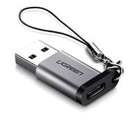 UGREEN Adaptador USB a Tipo C Conversor USB C 3.1 Hembra a USB 3.0 Macho 5Gbps Adapter USB A a USB C Compatible con iPhone 16 Plus Pro MAX iPad Pro Galaxy S24 Powerbank Cargador de Coche (Gris)
