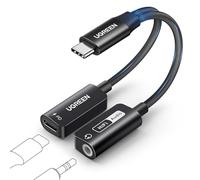 UGREEN Adaptador USB C a Jack 3.5mm PD 60W Magnético 2 en 1 Hi-Res