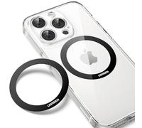 UGREEN Anillo Adaptador Magnético para Fijar al Soporte y Accesorios de MagSafe, Compatible con iPhone 17 Pro MAX Air/16/15/14; Galaxy S25/S24, 2 Piezas, Negro