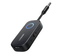 UGREEN AptX Transmisor Receptor Bluetooth5.3 Transmisor Bluetooth Jack 2en1 | Audio Jack 3,5mm para TV Coche Altavoz Auriculares Amplificador Móvil PC 28H de Autonomía
