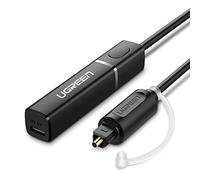 UGREEN Bluetooth Transmitter 4.2 with Optical Connector/Toslink, aptX (Negro)