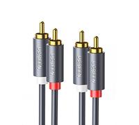 Cable 2X RCA Macho A 2X RCA Macho 2M Negro, UGREEN/10518