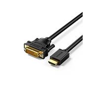 Ugreen® Cable adaptador HDMI a DVI 24+1 macho a macho 2 metro hasta 1080P con Conectores Dorados para HDTV, Televisores de Plasma,DVD y proyectores