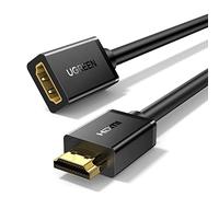 UGREEN Cable Alargador HDMI, Prolongador HDMI Macho a Hembra de Alta Velocidad con Ethernet 4K@60Hz 3D para Reproductores BLU-Ray, Smart TV, Chromecast, Xbox 360, PS3, PS4, Nintendo Switch(1m)