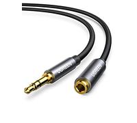 UGREEN Cable Alargador Jack 3.5mm Macho a Hembra,Audio Cable Extensión Auriculares 3M,Cable de Audio Alargador Minijack, Cable Alargador para Auriculares TV PC Altavoz iPhone iPad Coche Echo Dot MP3
