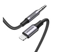 CABLE UGREEN LIGHTNING TO 3.5MM MALE ADAPTER 1M