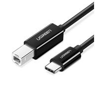 Cable Ugreen US241 USB Tipo C a USB Tipo B 2m Negro, alta velocidad y flexibilidad