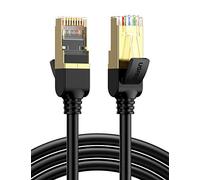 UGREEN Cable de Red Cat 7, Cable Ethernet LAN 10000Mbit/s con Conector RJ45 (10 Gigabit, 600MHz, Cable FFTP), Compatible con Cat 6, Cat 5e, Cat 5, etc, Cable Redondo (3 Metros, Negro)