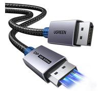 UGREEN Cable DisplayPort 2.1 16K 60Hz 8K 120Hz 4K 240Hz 2K 360Hz HDR 5M | HDCP 80Gbps Cable DP Carcasa de Aluminio Nylon Trenzado Compatible con PC Monitor TV Pantallas de Juego