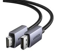 UGREEN Cable DisplayPort a HDMI 1.4 4K 30Hz 2K 60Hz 1080P 120Hz 10.2 Gbps HDR HDCP DP a HDMI Unidirezionale Carcasa de Aluminio Trenzado de Nailon Compatible con DELL HP Proyector Monitor, 3M