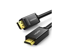 UGREEN - Cable DisplayPort a HDMI Macho (2 m, Chapado en Oro, de Audio y vídeo)