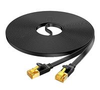 UGREEN Cable Ethernet Lan RJ45 de Alta Velocidad 10 Gbps Plano para Gaming PS4 PS5 Modem Router Compatible con Cat 7/6/6a/5, 20 Metros