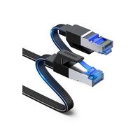 UGREEN Cable Ethernet Red RJ45 Lan Cat 8 40Gbps 2000MHz Plano Trenzado Nylon, Compatible con Steam Deck PS5 PS4 Xbox X S PC Box Router Servidor NAS Cat 7 Cat 6 Cat 5, 8M