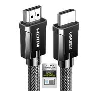 UGREEN Cable HDMI 2.1 8K@60Hz, Cable HDMI 4K@120Hz HDR Dinámico, 7860x4320P Ultra HD, 3D, Dolby Vision, eARC, Trenzado 48Gbps Ethernet Compatible con PS5/PS4/ PC/Xbox/HDTV/Monitor/Proyector (3 Metros)