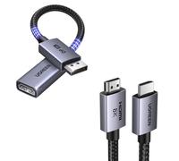 UGREEN Cable HDMI 2.1 8K Certificado y 8K Adaptador DisplayPort a HDMI
