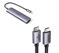 UGREEN Cable HDMI 2.1 8K Certificado y Revodok 1071 Hub USB C HDMI 4K