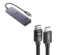 UGREEN Cable HDMI 2.1 8K Certificado y Revodok Pro 106 10Gbps Hub USB C HDMI 4K