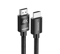 UGREEN Cable HDMI 4K@60Hz, HDMI 2.0 Cable Algodón Trenzado Conector Cobre Niquelado, Cable HDMI Soporte 3D, HDR, ARC, Ethernet, Compatible con PS5, PS4, TV, Blu-Ray, DVD, Xbox one, PC, Monitor,3Metros