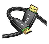 UGREEN Cable HDMI 4K 60Hz UHD 2.0 Alta Velocidad 18Gbps con Ethernet 3D HDR ARC Dolby Vision Compatible con PS5 PS4 Xbox Barra de Sonido Blu-Ray TV Nylon Trenzado, 3M