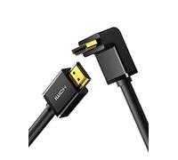 UGREEN Cable HDMI 4K Ángulo de 90°, Cable HDMI 2.0 Ultra HD Alta Velocidad 18Gbps para Ethernet Soporte HDR 3D ARC Compatible con PS5, PS4, Xbox One, TV Box, DVD/Blu-ray Reproductor, PC, HDTV, 1Metros