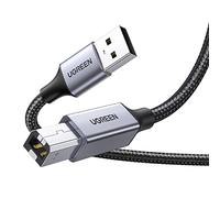 UGREEN Cable Impresora USB 2.0 Tipo A a Type B de Aluminio Nylon (3 Metros)