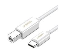 UGREEN Cable Impresora USB C, Cable USB Tipo C a Tipo B 2.0 Compatible con MacBook Pro, DELL, ASUS, HP, Acer, iPad Pro 2020/2018 para Impresora HP, Epson, Brother, Lexmark,Canon,DAC,Escáner, 1 Metro