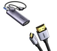 UGREEN Cable Micro HDMI Adaptador 4K 60hz y Tarjeta de Captura de Video HDMI 4K
