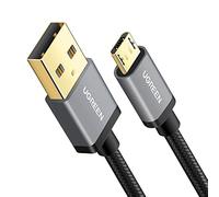 UGREEN Cable Micro USB Carga Rápida QC3.0 3A 18W Trenzado Nylon (0.5M) | 480Mbps, USB A, Cable Cargador Movil, Compatible con Galaxy S7 S6 A7 A6 A5 Edge S5 J7 J5 J3 Xiaomi Note 5 4 5A Pro