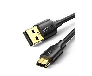 UGREEN Cable Mini USB 2.0 Type A a Tipo B Alta Velocidad de Datos Compatible con PS3 Disco Duro Externo Hero 4 Micrófono Blue Yeti Cámaras Digitales Reproductores de MP3 DVD (1M)