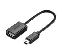 UGREEN - Cable OTG Mini USB Macho a USB-A Hembra, Color Negro