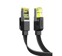 UGREEN Cable Red RJ45 Ethernet LAN Trenzado Plano 10Gbps 600MHz Compatible con PS5/4, Xbox X/S, PC, TV Box, Router, Servidor NAS, Cat 7/6/5, 8 Metros